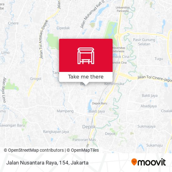 Jalan Nusantara Raya, 154 map