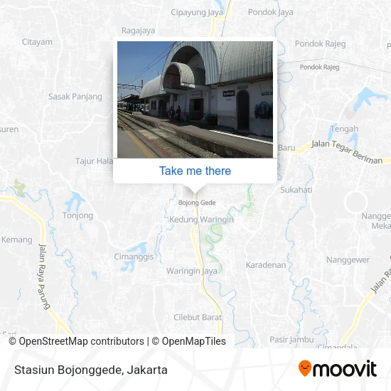Stasiun Bojonggede map