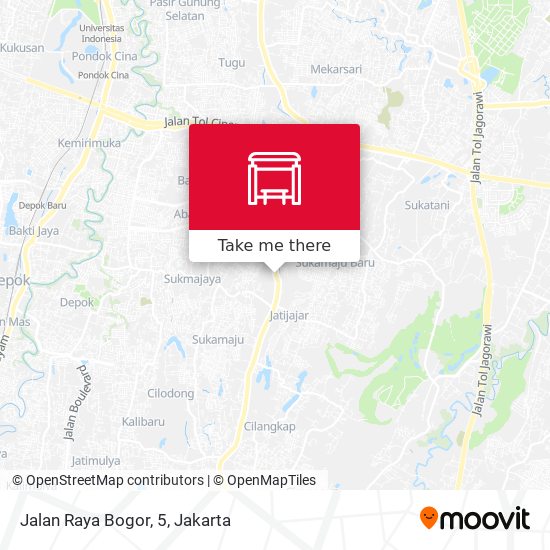 Jalan Raya Bogor, 5 map