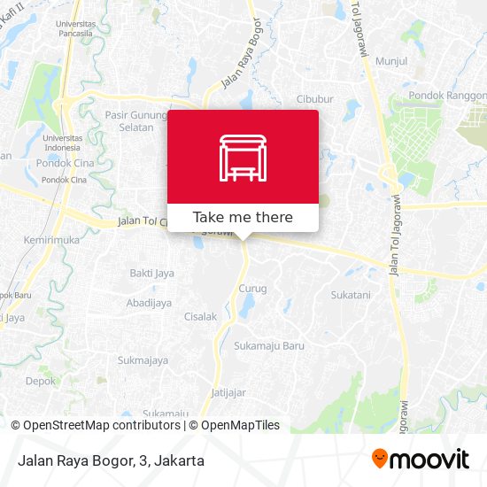 Jalan Raya Bogor, 3 map