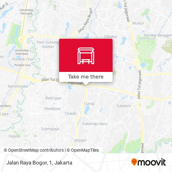 Jalan Raya Bogor, 1 map