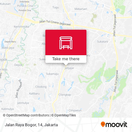 Jalan Raya Bogor, 14 map