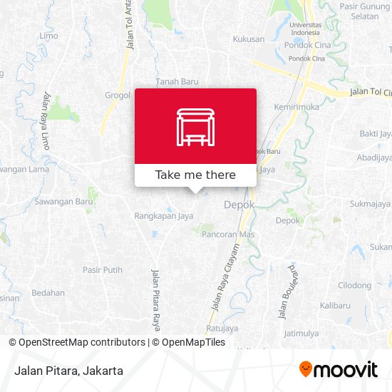 Jalan Pitara map