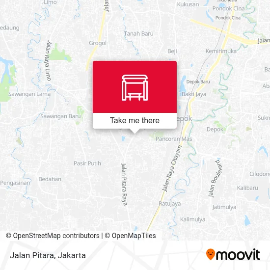 Jalan Pitara map