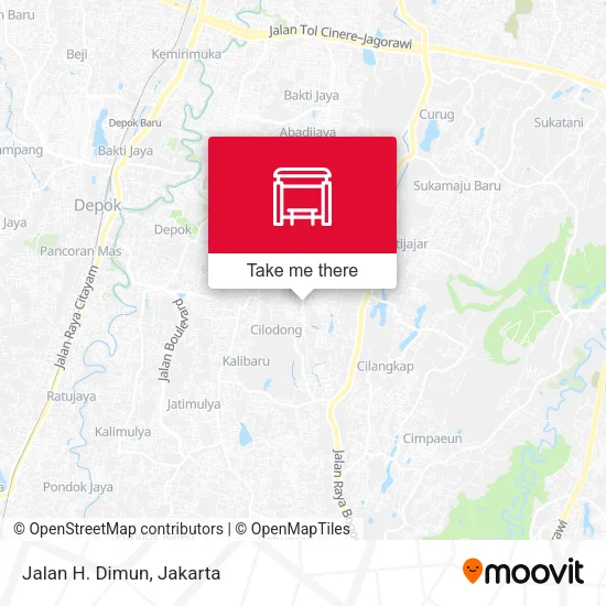 Jalan H. Dimun map