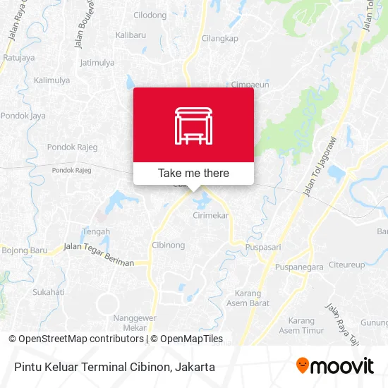 Pintu Keluar Terminal Cibinon map