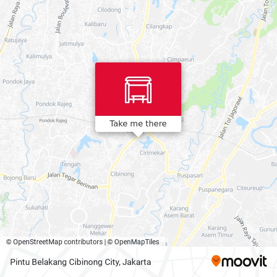 Pintu Belakang Cibinong City map