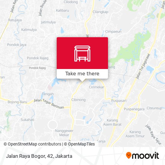 Jalan Raya Bogor, 42 map