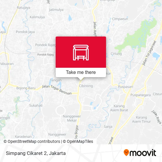 Simpang Cikaret 2 map