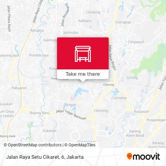 Jalan Raya Setu Cikaret, 6 map