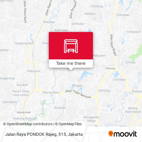 Jalan Raya PONDOK Rajeg, 515 map