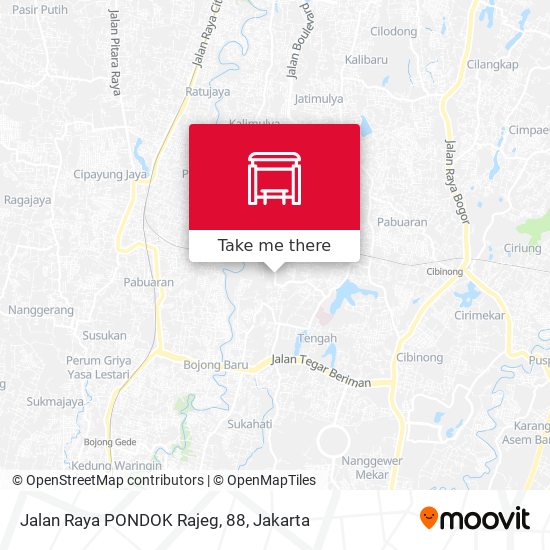 Jalan Raya PONDOK Rajeg, 88 map