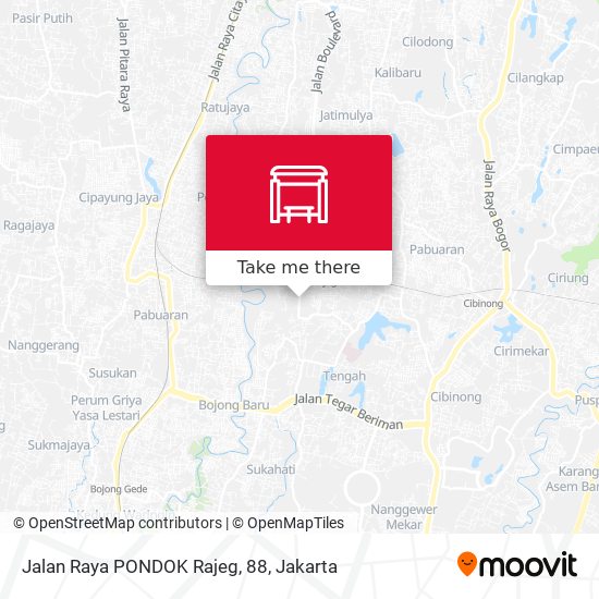 Jalan Raya PONDOK Rajeg, 88 map