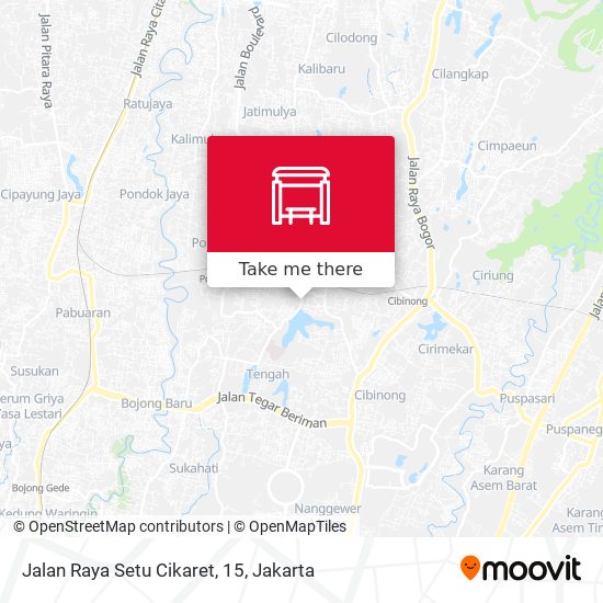 Jalan Raya Setu Cikaret, 15 map