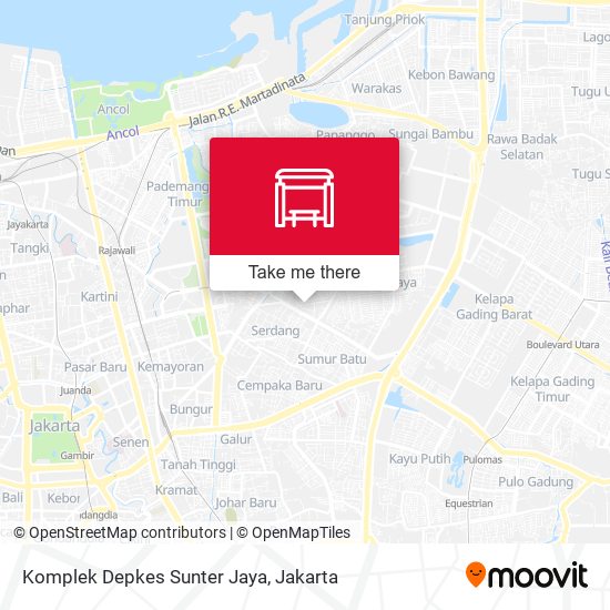 Komplek Depkes Sunter Jaya map