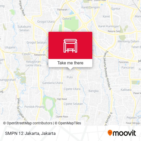 SMPN 12 Jakarta map