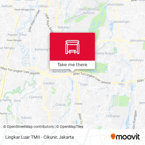 Lingkar Luar TMII - Cikunir map