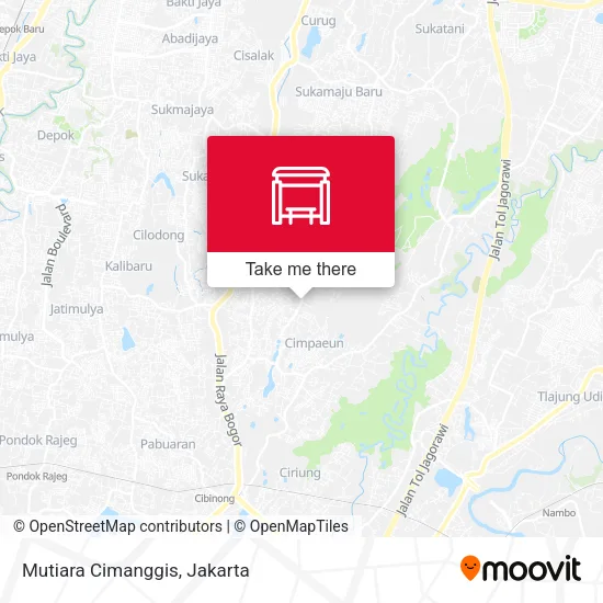 Mutiara Cimanggis map