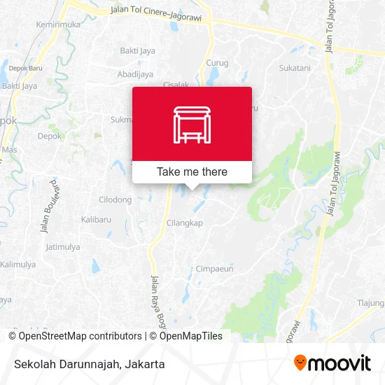 Sekolah Darunnajah map