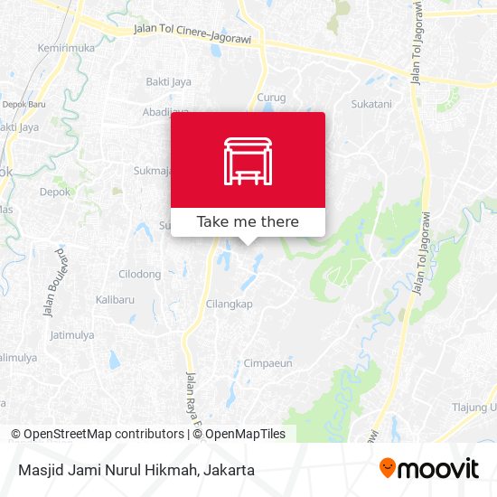 Masjid Jami Nurul Hikmah map
