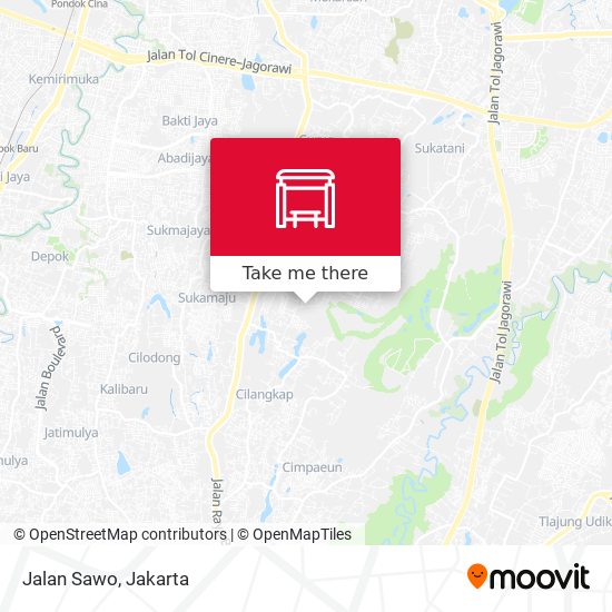 Jalan Sawo map