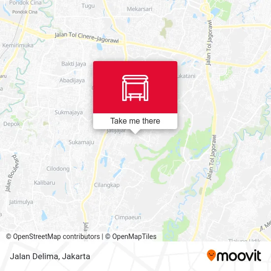 Jalan Delima map