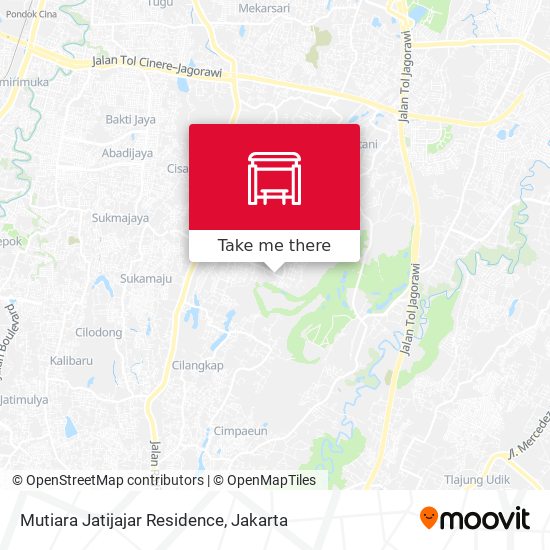 Mutiara Jatijajar Residence map