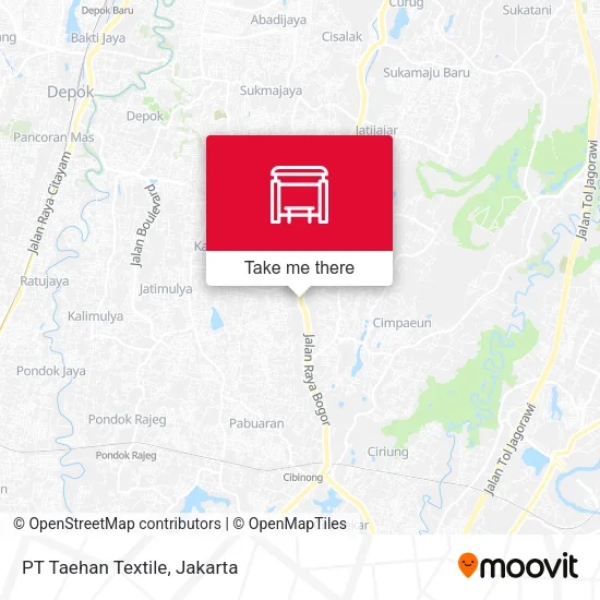 PT Taehan Textile map