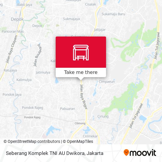 Seberang Komplek TNI AU Dwikora map