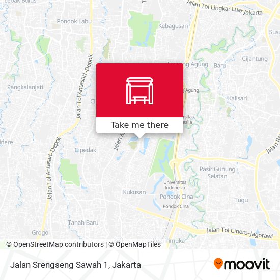 Jalan Srengseng Sawah 1 map