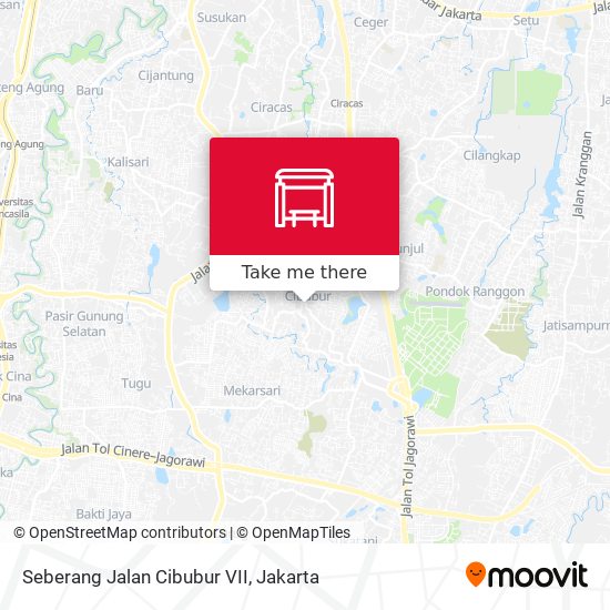 Seberang Jalan Cibubur VII map