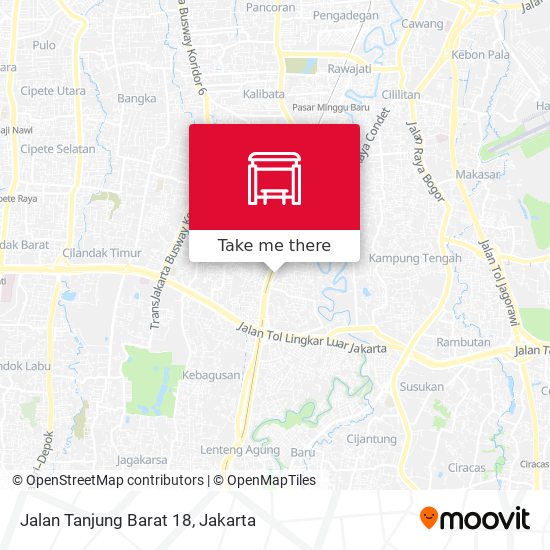 Jalan Tanjung Barat 18 map