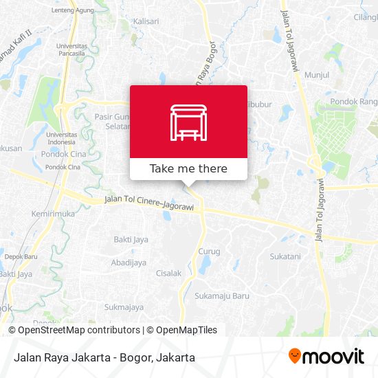 Jalan Raya Jakarta - Bogor map