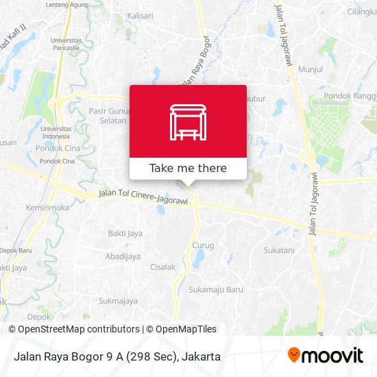 Jalan Raya Bogor 9 A (298 Sec) map