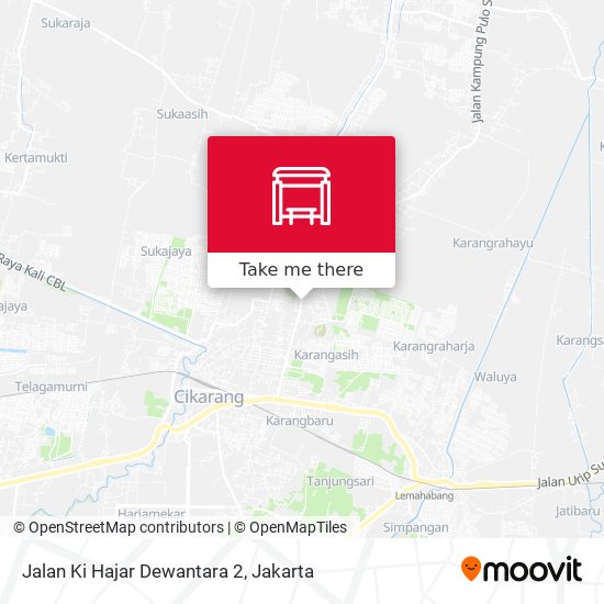 Jalan Ki Hajar Dewantara 2 map