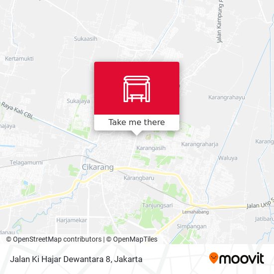 Jalan Ki Hajar Dewantara 8 map