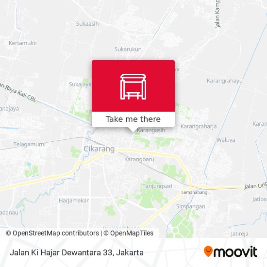 Jalan Ki Hajar Dewantara 33 map