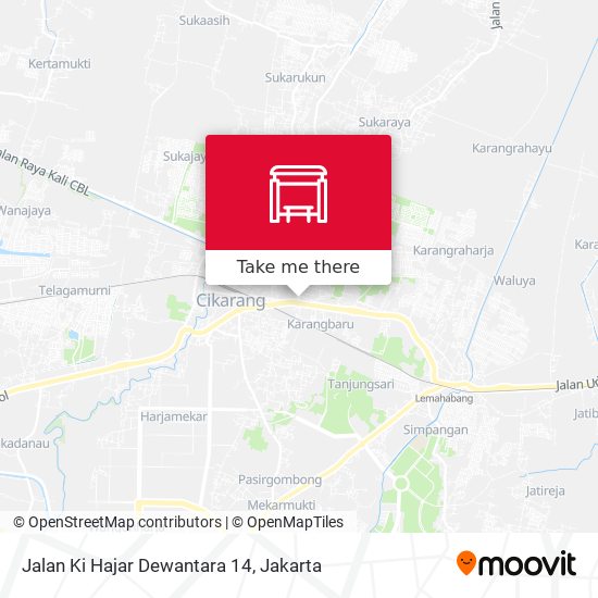 Jalan Ki Hajar Dewantara 14 map