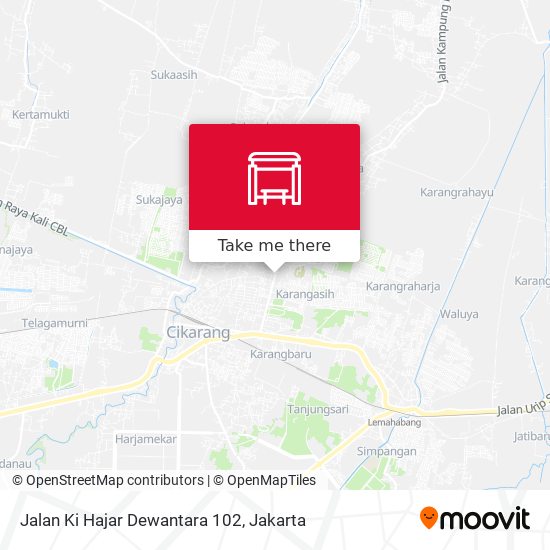 Jalan Ki Hajar Dewantara 102 map