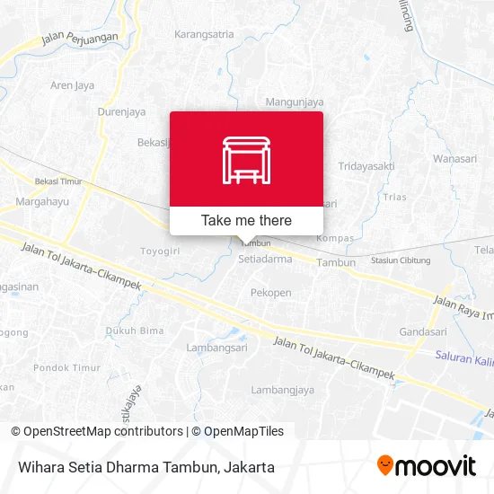 Wihara Setia Dharma Tambun map