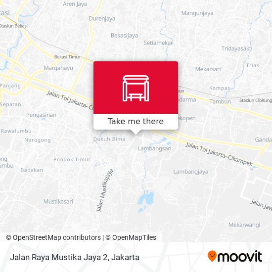 Jalan Raya Mustika Jaya 2 map