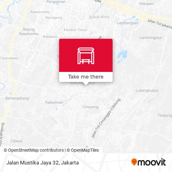 Jalan Mustika Jaya 32 map