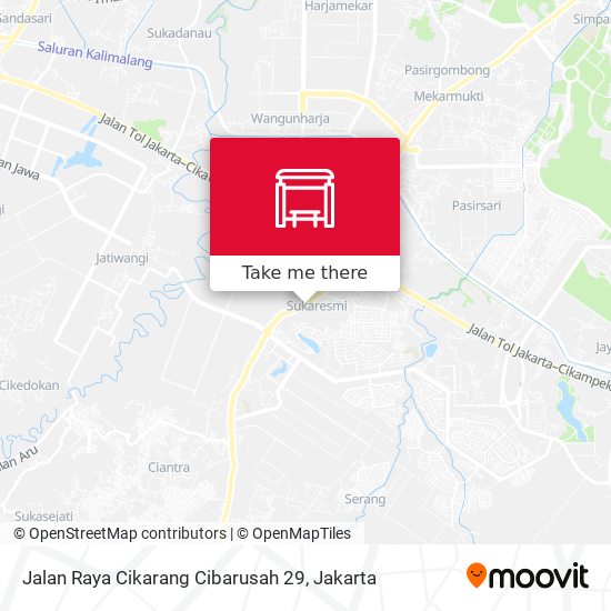 Jalan Raya Cikarang Cibarusah 29 map