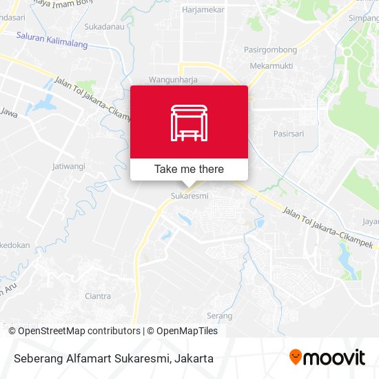 Seberang Alfamart Sukaresmi map