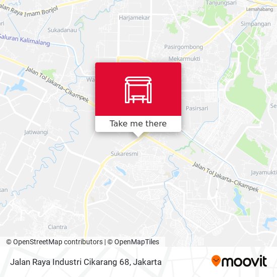 Jalan Raya Industri Cikarang 68 map