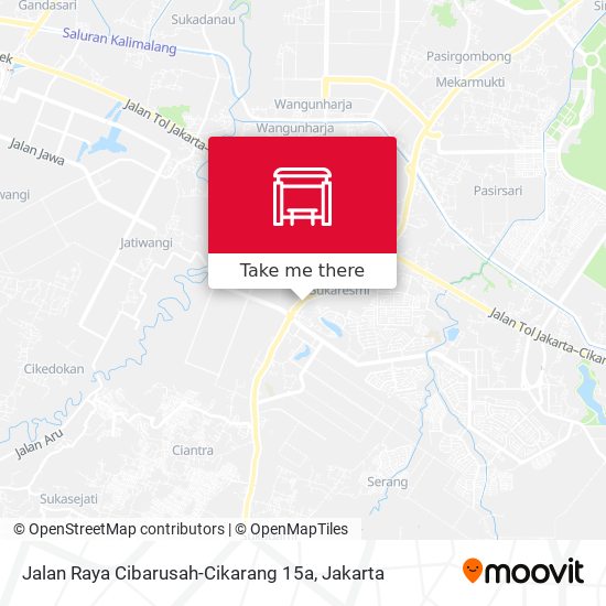 Jalan Raya Cibarusah-Cikarang 15a map