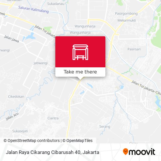 Jalan Raya Cikarang Cibarusah 40 map