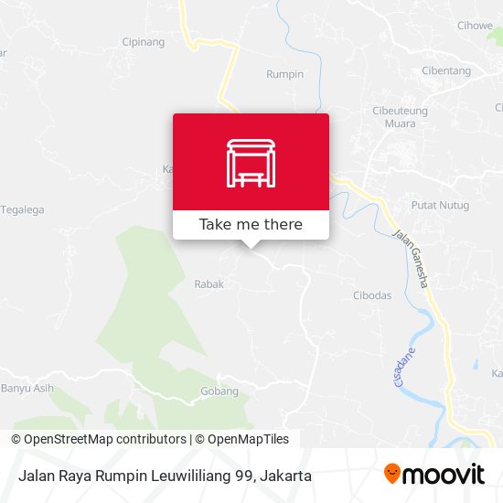 Jalan Raya Rumpin Leuwililiang 99 map