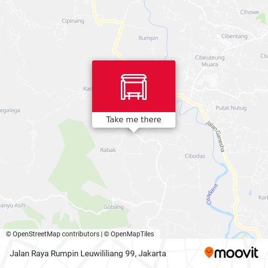 Jalan Raya Rumpin Leuwililiang 99 map