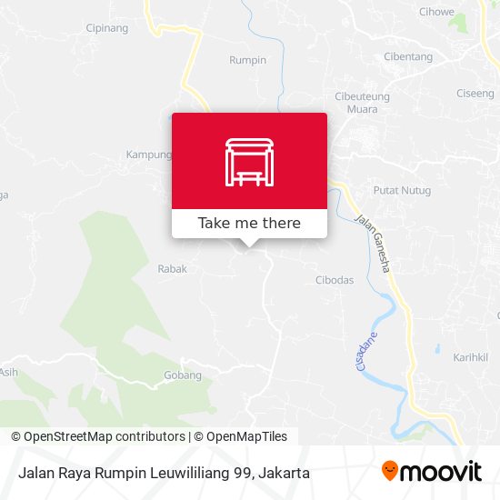 Jalan Raya Rumpin Leuwililiang 99 map